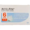 ACCUFINE Ago Ins.31g*6mm 100pz