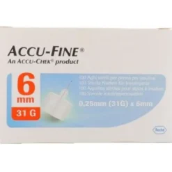 ACCUFINE Ago Ins.31g*6mm 100pz