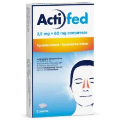 Actifed - Congestione nasale e raffreddore - 12 compresse 2,5mg+60mg