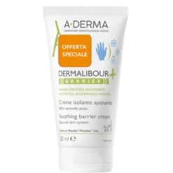 A-Derma Dermalibour + Barrier Crema Mani - Crema isolante lenitiva per mani screpolate e irritate - 50 ml - Offerta speciale