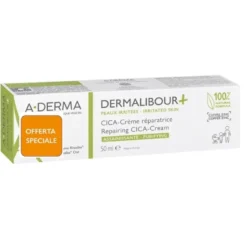 A-Derma Dermalibour+ Cica Crema Ristrutturante - Crema purificante per pelle irritata di tutta la famiglia - 50 ml - Offerta speciale