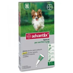 Advantix Spot-On per Cani fino a 4 Kg - Pipette antiparassitarie - 1 pipetta da 0,4 ml