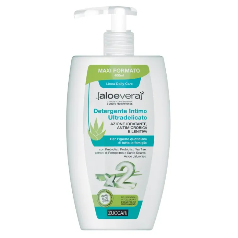 Aloevera 2 Detergente Intimo Ultradelicato - Contro secchezza ed irritazione intima - 400 ml