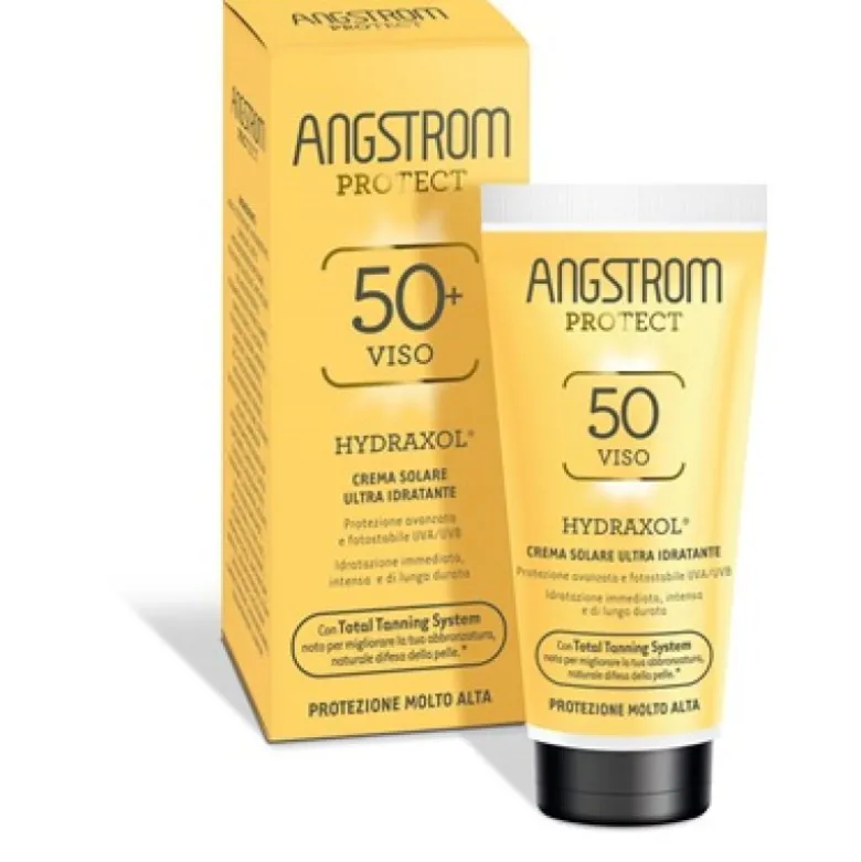 Angstrom Crema Solare Viso Ultra Idratante SPF50+ - Protezione solare viso per pelli sensibili - 50 ml