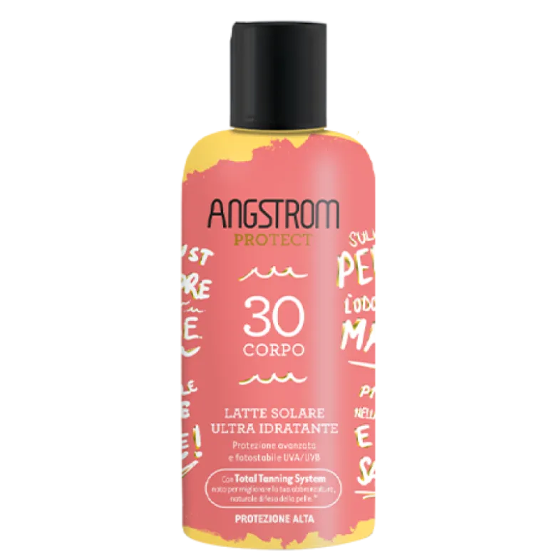 Angstrom Latte Solare Ultra Idratante SPF30 Limited Edition - Protezione solare alta adatta per il corpo - 200 ml