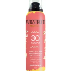 Angstrom Spray Solare Trasparente SPF30 - Spray solare corpo resistente all'acqua - Limited edition 2025 - 150 ml