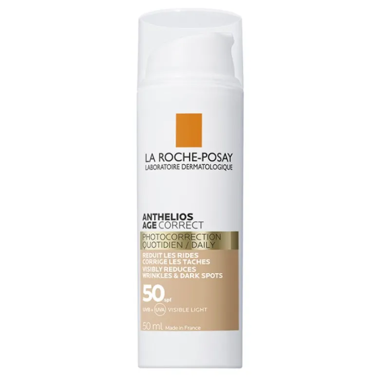 Anthelios Age Correct SPF50 Crema Correttrice Colorata LIGHT - Crema antirughe con protezione solare alta - 50 ml
