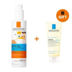 Anthelios Dermo-Pediatrics Spray Invisibile SPF50+ + Lipikar Ap + Olio Lavante - Protezione solare molto alta + olio detergente anti arrossamento