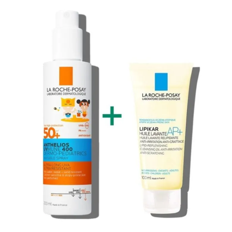 Anthelios Spray Uvmune Bambini SPF 50+ 200 ml + Lipikar Olio lavante 100 ml