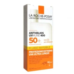 Anthelios UVmune 400 Fluido Invisibile SPF50+ - Protezione solare molto alta per il viso - 50 ml