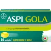 Aspi Gola - Trattamento sintomatico del mal di gola - Gusto Limone e Miele - 16 Pastiglie