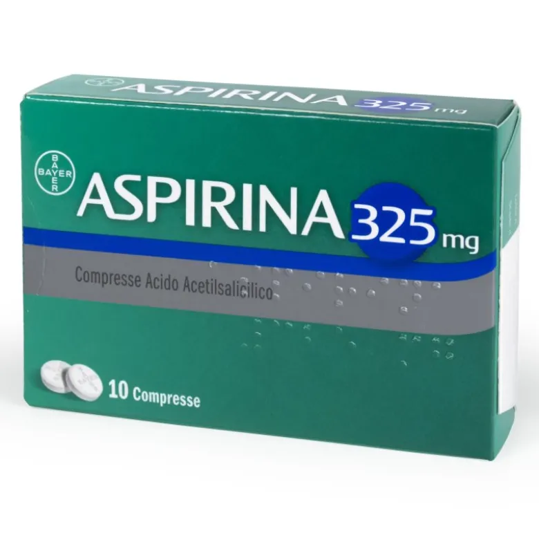 Aspirina 325 mg - Trattamento di mal di testa e dolori da lievi a moderati - 10 compresse