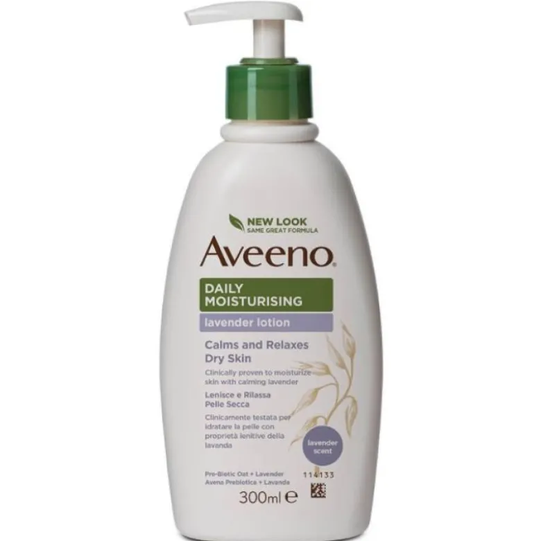 Aveeno Crema Idratante Corpo - Adatto per pelle secca e sensibile - Aroma Lavanda - 300 ml