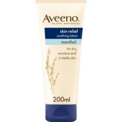 Aveeno Skin Relief Crema Lenitiva al Mentolo - Crema corpo contro la secchezza cutanea - 200 ml