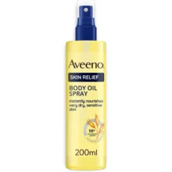 Aveeno Skin Relief Olio Corpo Spray - Spray idratante per pelle secca - 200 ml