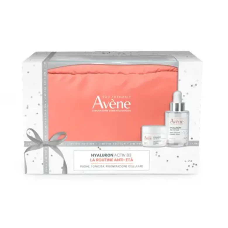 Avene Cofanetto di Natale Hyaluron Activ B3 - Crema viso antirughe + Siero viso antietà + Pochette