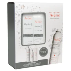 Avene Cofanetto Natale Physiolift - Crema viso da giorno levigante 30 ml + Contorno occhi 15 ml + Acqua termale 50 ml