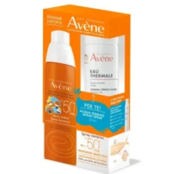 Avene Solare Spray Bambini SPF 50+ Con Acqua Termale Spray - Protezione solare molto alta + acqua termale