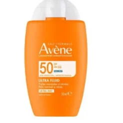 Avene Solare Ultra Fluid Invisibile SPF50 - Fluido invisibile con protezione solare molto alta - 50 ml
