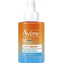 Avene Solare Ultra Siero Idrata a lungo - Siero viso idratante con protezione solare molto alta - 30 ml
