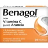 Benagol - Per i primi sintomi del mal di gola - Gusto Arancia - 24 Pastiglie con Vitamina C