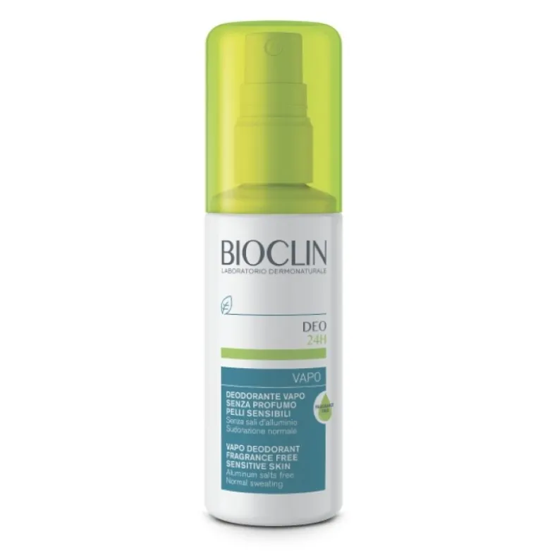 Bioclin Deo 24H Vapo Senza Profumo - Deodorante per sudorazione normale e pelle sensibile - 100 ml