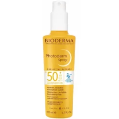 Bioderma Photoderm Spray Invisibile SPF50+ - Protezione solare viso e corpo adatta per pelle sensibile - 200 ml