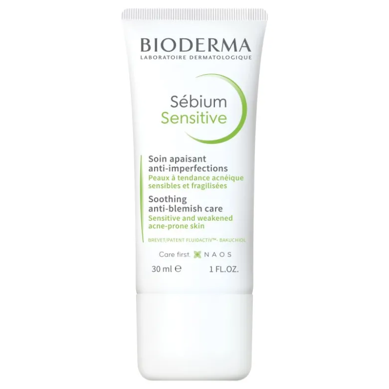 Bioderma Sebium Sensitive - Crema viso anti-imperfezioni per pelle acneica sensibile - 30 ml