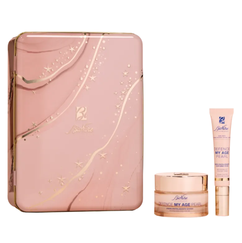 Bionike Cofanetto di Natale 2025 Defence My Age Pearl - Siero contorno occhi rivitalizzante + Crema giorno rivitalizzante