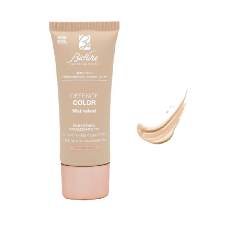 Bionike Defence Color Mat Velvet Fondotinta SPF15 401 - Fondotinta uniformante effetto mat - Colore perle - 30 ml