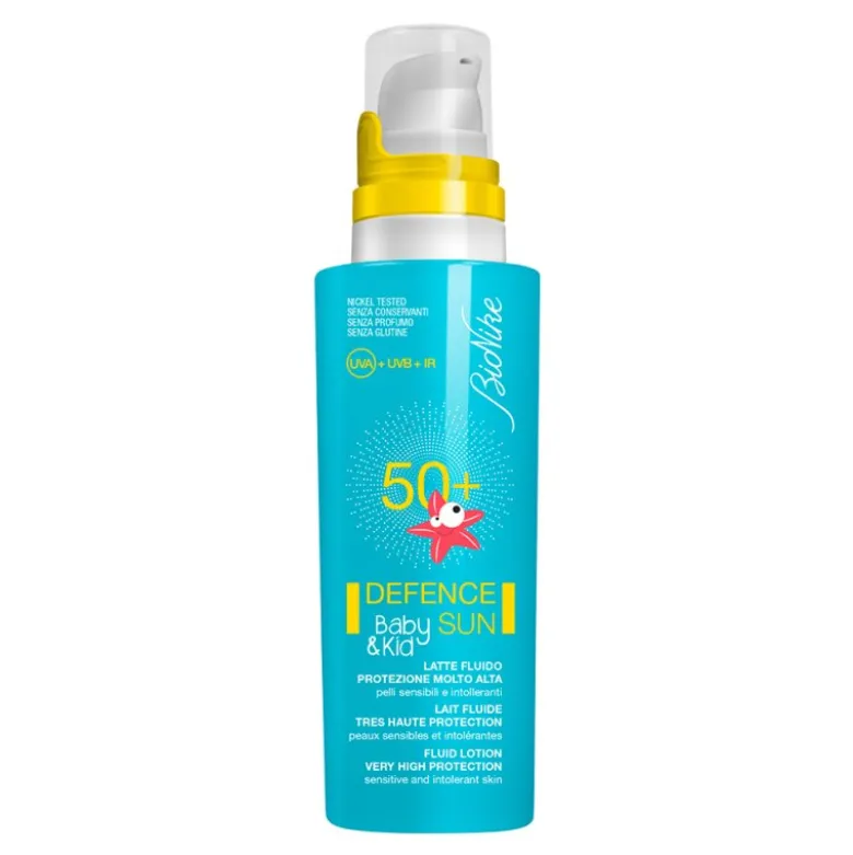 Bionike Defence Sun Baby&Kid SPF 50+ Latte Fluido Protezione Solare Molto Alta 125 ml