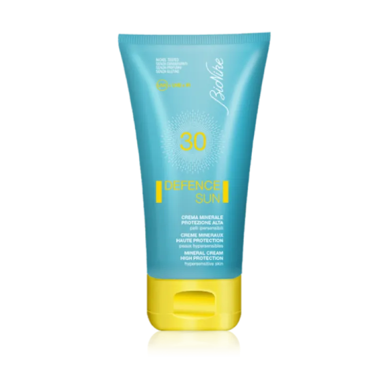 Bionike Defence Sun SPF30 Crema Minerale - Protezione solare alta per viso e corpo - 50 ml