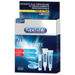 Bionike Rapid White Kit Dentale Sbiancante - Acceleratore + Gel sbiancante + Dentifricio Express White + Mascherine morbide + Scala cromatica