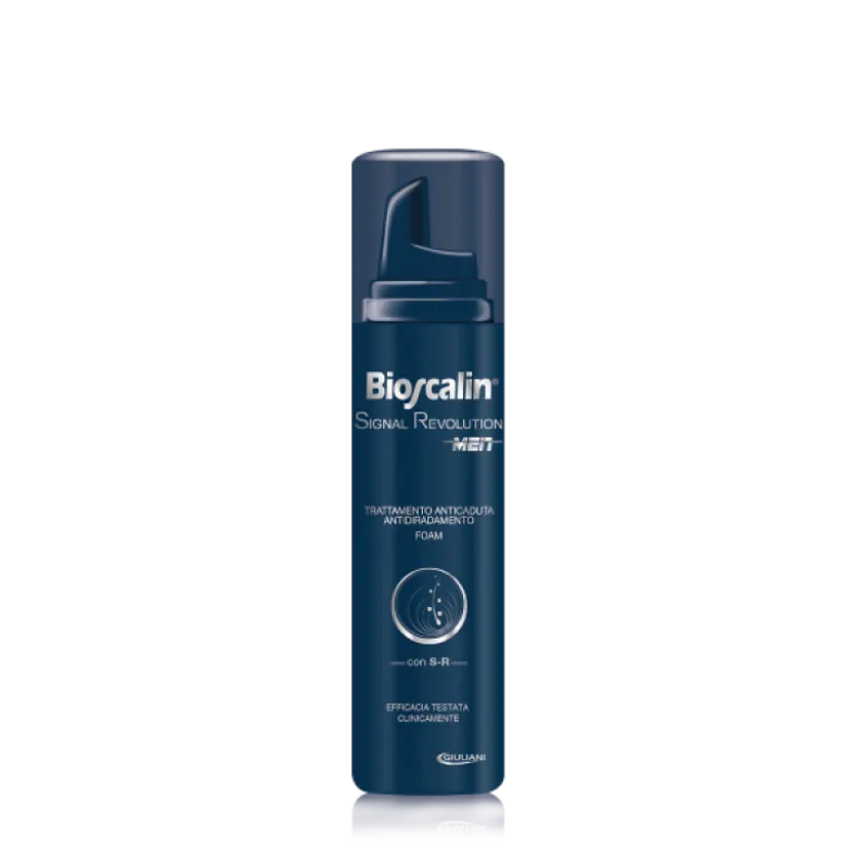 BIOSCALIN Signal Revolution Trattamento Anticaduta Antidiradamento Schiuma Uomo 75ml