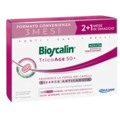 Bioscalin Tricoage 50+ - Integratore per capelli assottigliati e diradati - 90 compresse - Nuova Formula