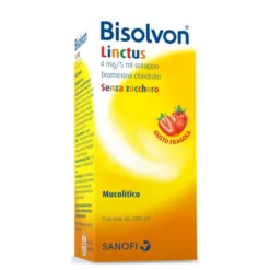 Bisolvon Linctus Sciroppo Tosse, Mucolitico per Catarro e Tosse Grassa, Gusto Fragola 200 ml