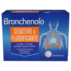 Bronchenolo Sedativo Fluidificante 20 Pastiglie per la Tosse