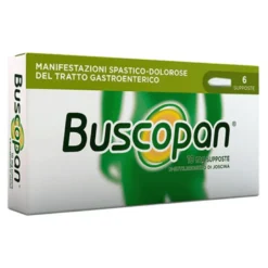 Buscopan Crampi Addominali, Mal di Pancia, e Dolori, 6 Supposte