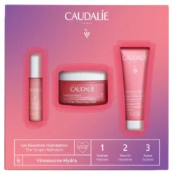 Caudalie Cofanetto di Natale Vinosource Hydra - Crema SOS Idratazione Intensa 50 ml + Siero SOS 10 ml + Maschera crema 15 ml