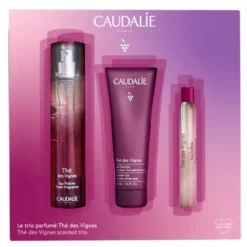 Caudalie Cofanetto di Natale Trio The Des Vignes - Acqua profumata 50 ml + Gel doccia 50 ml + Acqua profumata roll on 10 ml