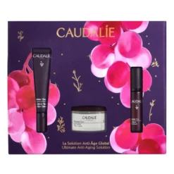 Caudalie Cofanetto di Natale 2025 Premier Cru - Crema viso 15 ml + Contorno occhi 15 ml + Siero viso 10 ml