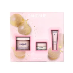 Caudalie Cofanetto di Natale 2024 Resveratrol Lift - Crema Cashmere 50 ml + Crema Tisana della Notte 15 ml + Trattamento liftante occhi 5 ml