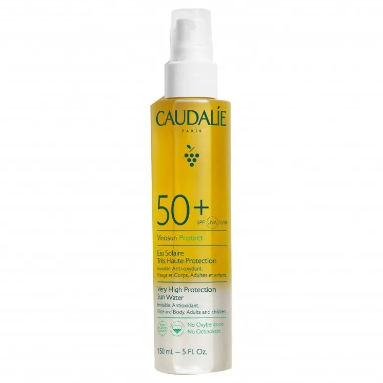 Caudalie Vinosun Acqua Solare Protettiva SPF50+ - Protezione solare per viso, corpo e capelli - 150 ml - 2023