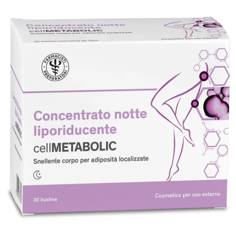CellMetabolic Concentrato Notte Liporiducente Crema Intensiva Corpo Laboratorio Farmacisti Preparatori 30 buste