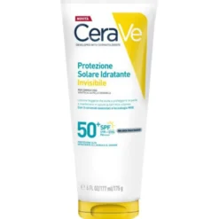 Cerave Protezione Solare Idratante Invisibile SPF50+ - Protezione solare alta per viso e corpo - 200 ml