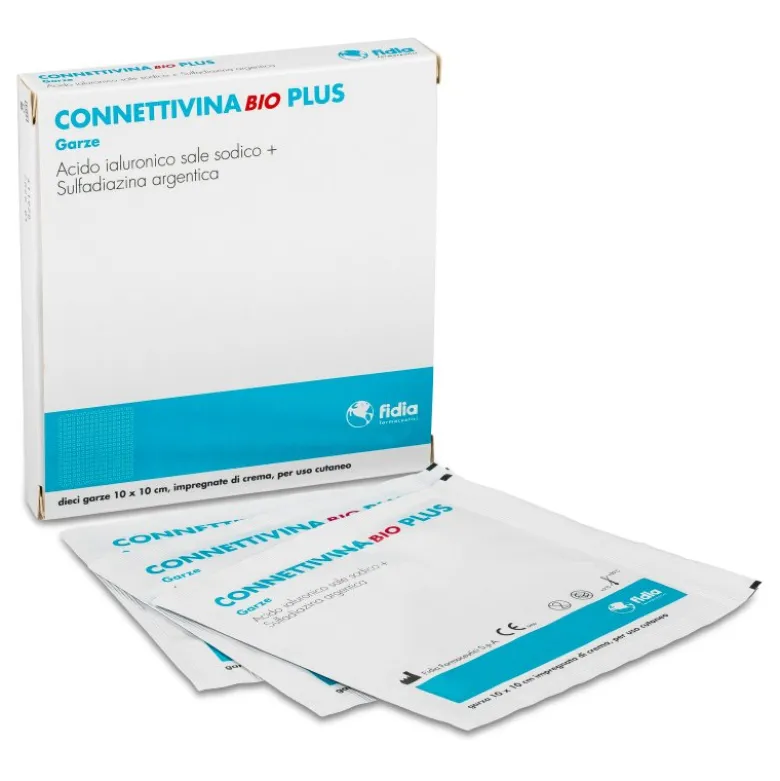 CONNETTIVINA BIO Plus Garza Medicata 10x10 cm 10 garze