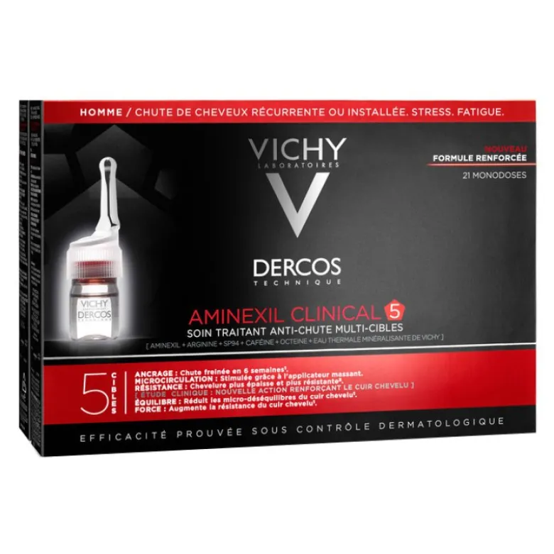 Dercos Aminexil Intensive 5 Trattamento Anticaduta 21 fiale Uomo