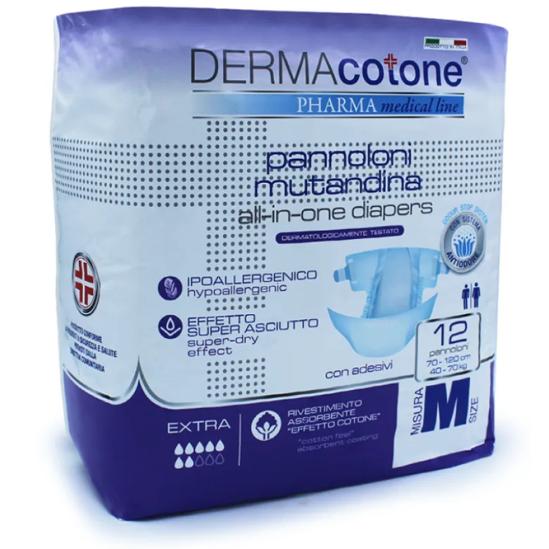 DERMACOTONE Pann.Mut.M 12pz
