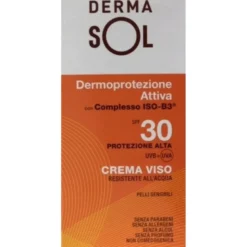 DERMASOL Crema Viso SPF 30 Protezione Solare Alta 50 ml