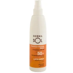 Dermasol Latte Spray Corpo SPF 50+ Protezione Solare Molto Alta 200 ml